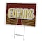Signmission Cigars Yard Sign & Stake outdoor plastic coroplast window, C-2436-DS-Cigars C-2436-DS-Cigars - alternate 1